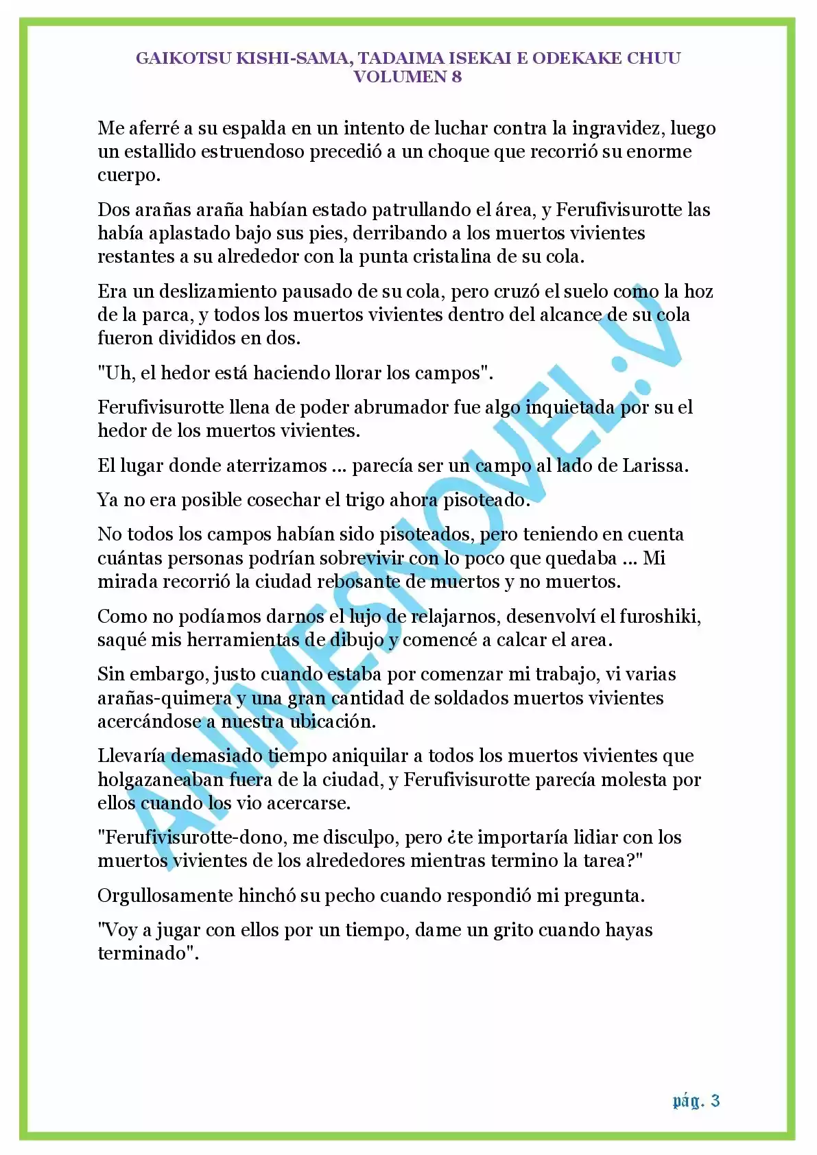GAIKOTSU KISHI-SAMA (Novela) - Capítulo 183 - Página 3 - LectorTMOo