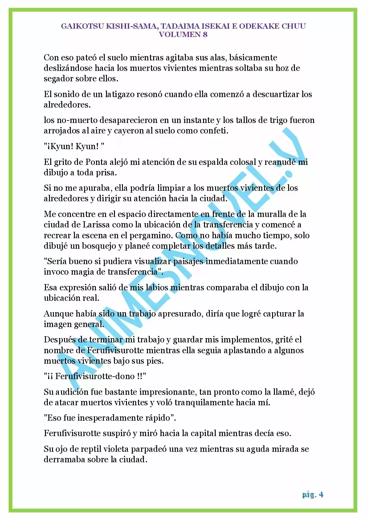 GAIKOTSU KISHI-SAMA (Novela) - Capítulo 183 - Página 4 - LectorTMOo