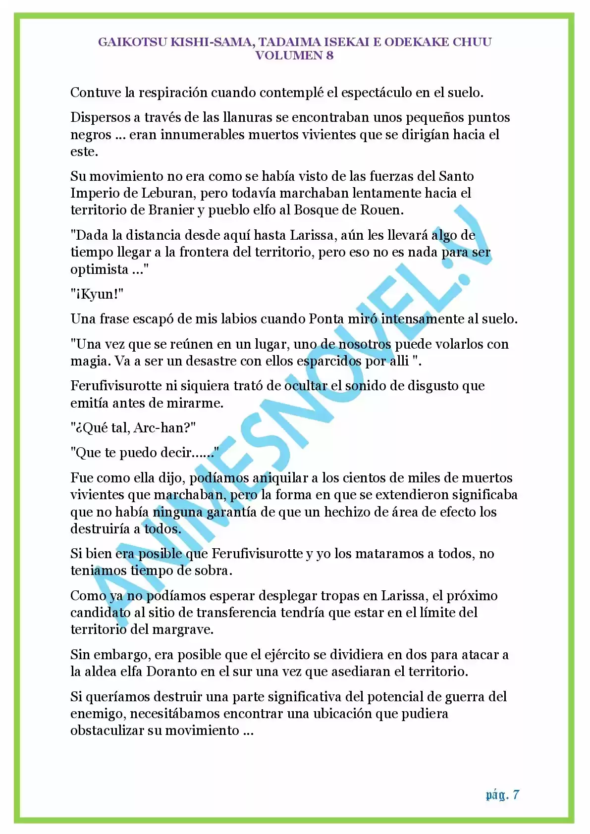 GAIKOTSU KISHI-SAMA (Novela) - Capítulo 183 - Página 7 - LectorTMOo