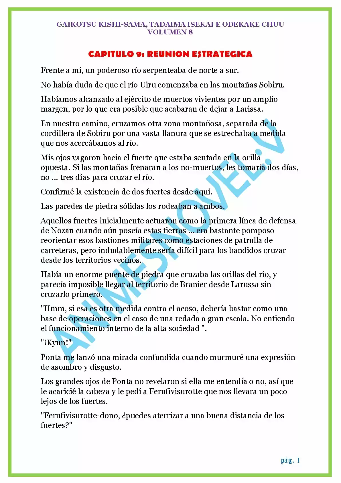 GAIKOTSU KISHI-SAMA (Novela) - Capítulo 184 - Página 1 - LectorTMOo