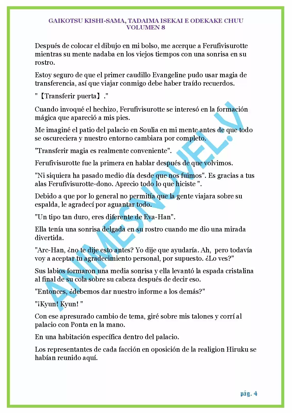 GAIKOTSU KISHI-SAMA (Novela) - Capítulo 184 - Página 4 - LectorTMOo