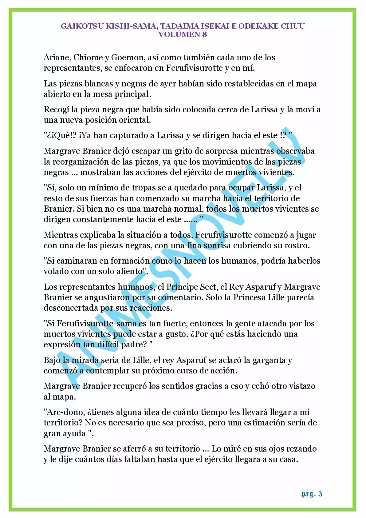GAIKOTSU KISHI-SAMA (Novela) - Capítulo 184 - Página 5 - LectorTMOo