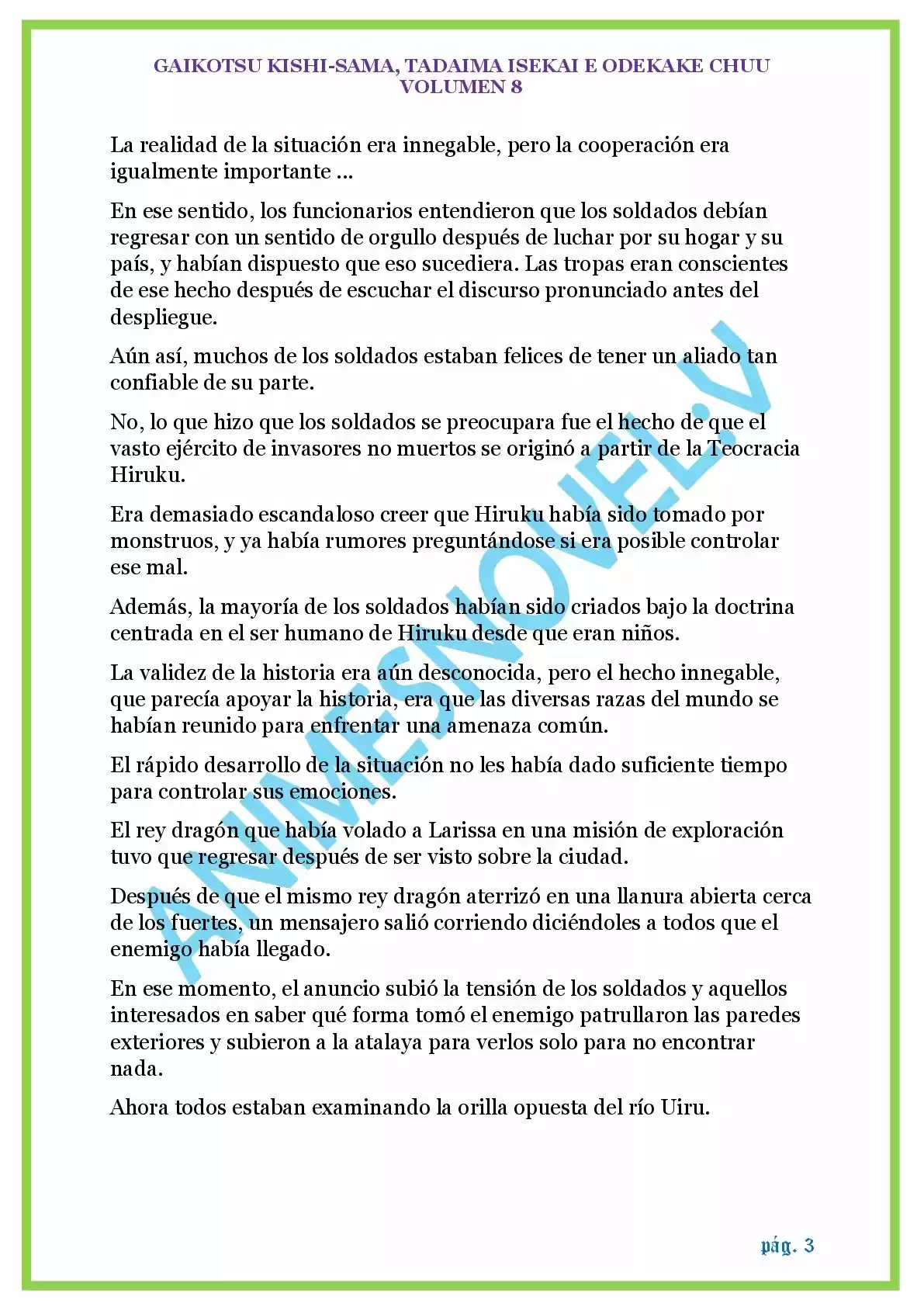 GAIKOTSU KISHI-SAMA (Novela) - Capítulo 185 - Página 3 - LectorTMOo