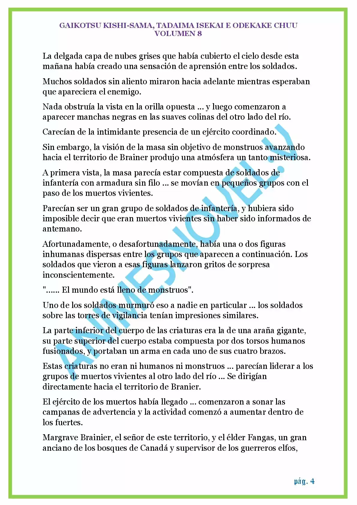 GAIKOTSU KISHI-SAMA (Novela) - Capítulo 185 - Página 4 - LectorTMOo