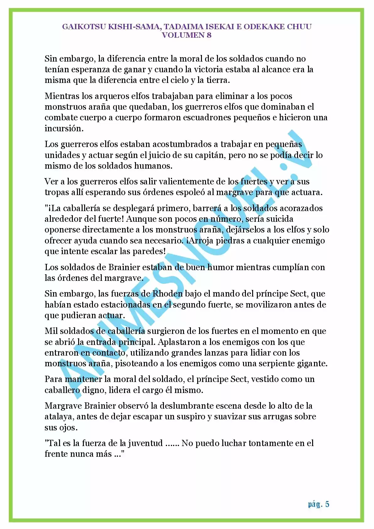 GAIKOTSU KISHI-SAMA (Novela) - Capítulo 186 - Página 5 - LectorTMOo