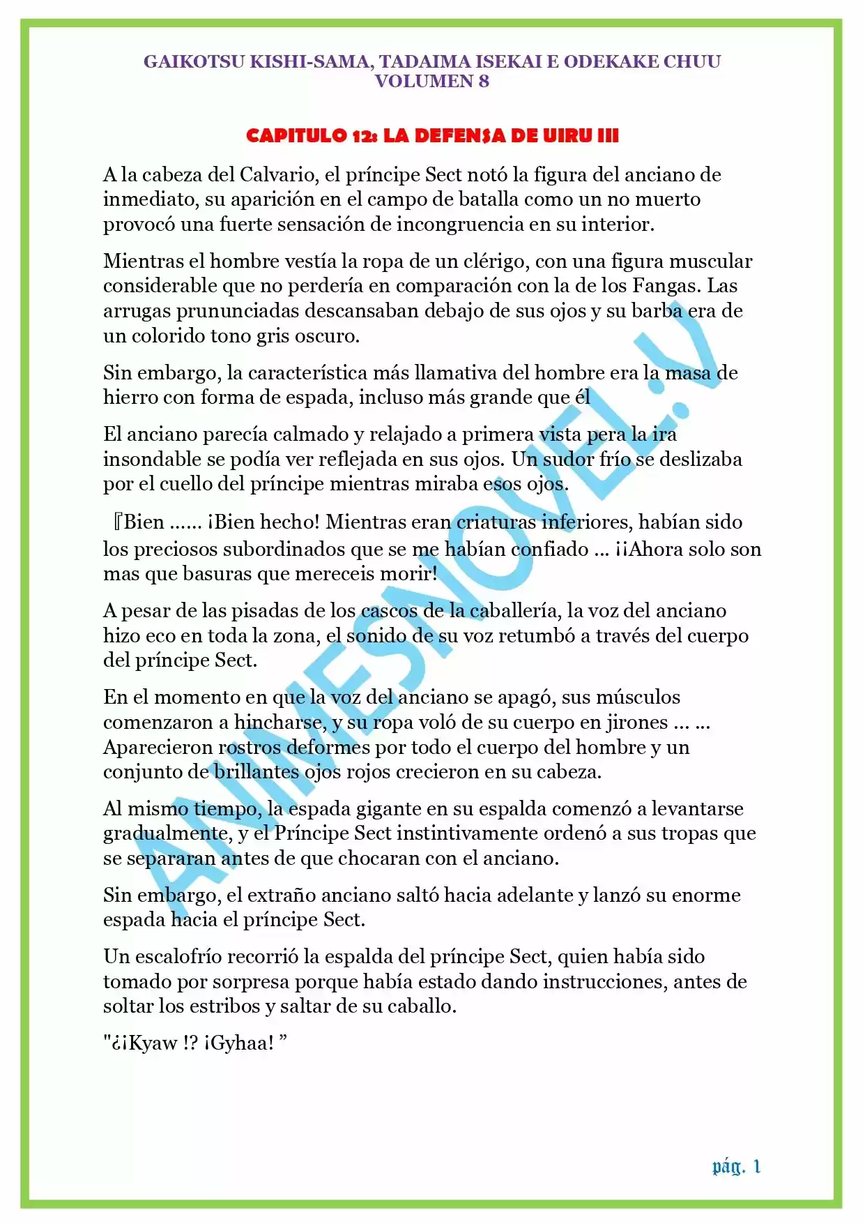 GAIKOTSU KISHI-SAMA (Novela) - Capítulo 187 - Página 1 - LectorTMOo