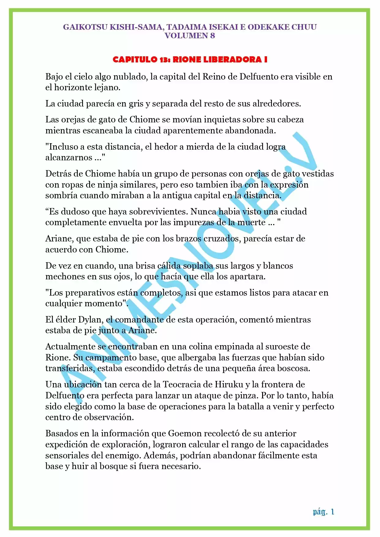 GAIKOTSU KISHI-SAMA (Novela) - Capítulo 188 - Página 1 - LectorTMOo