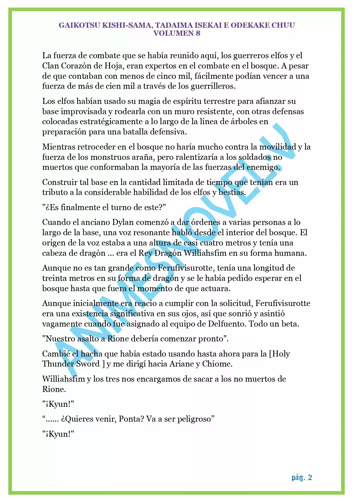 GAIKOTSU KISHI-SAMA (Novela) - Capítulo 188 - Página 2 - LectorTMOo