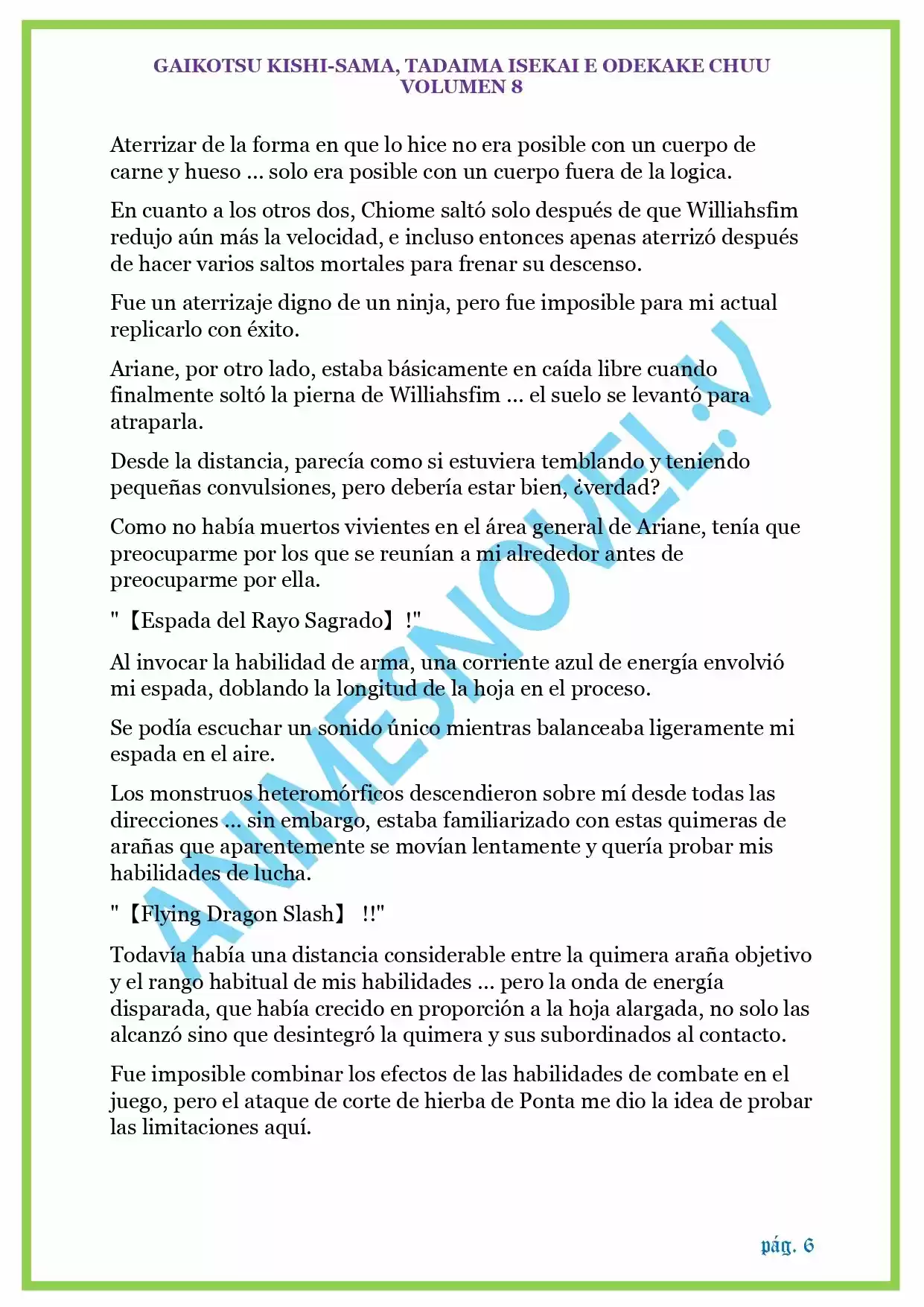 GAIKOTSU KISHI-SAMA (Novela) - Capítulo 188 - Página 6 - LectorTMOo