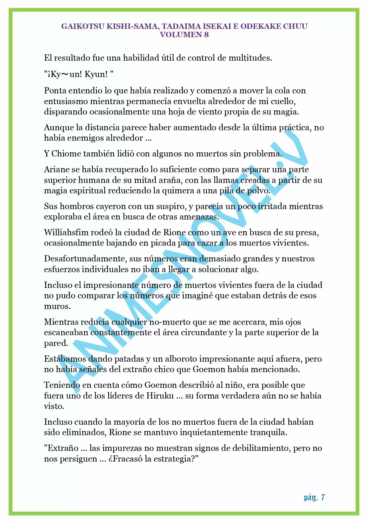 GAIKOTSU KISHI-SAMA (Novela) - Capítulo 188 - Página 7 - LectorTMOo