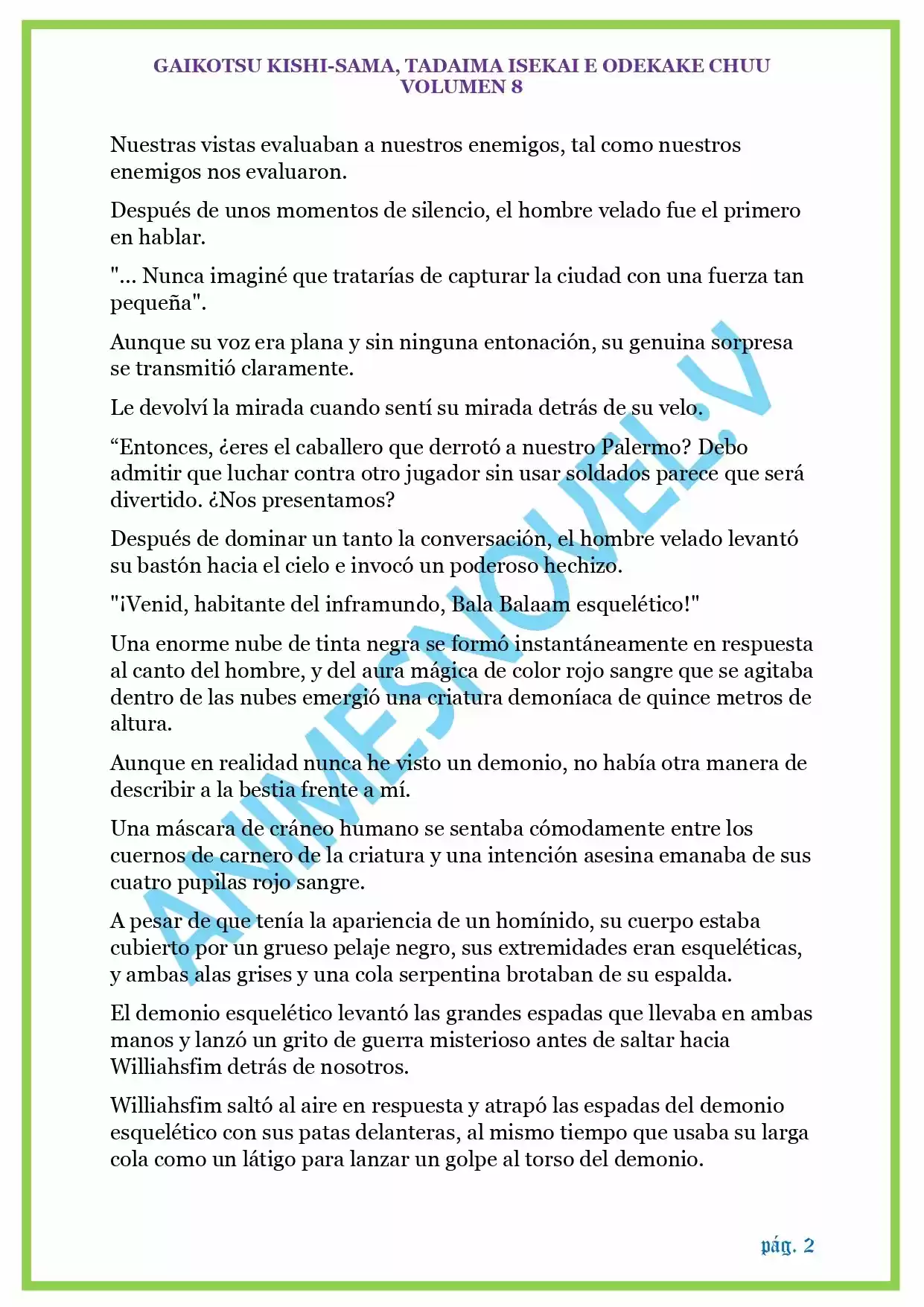GAIKOTSU KISHI-SAMA (Novela) - Capítulo 189 - Página 2 - LectorTMOo