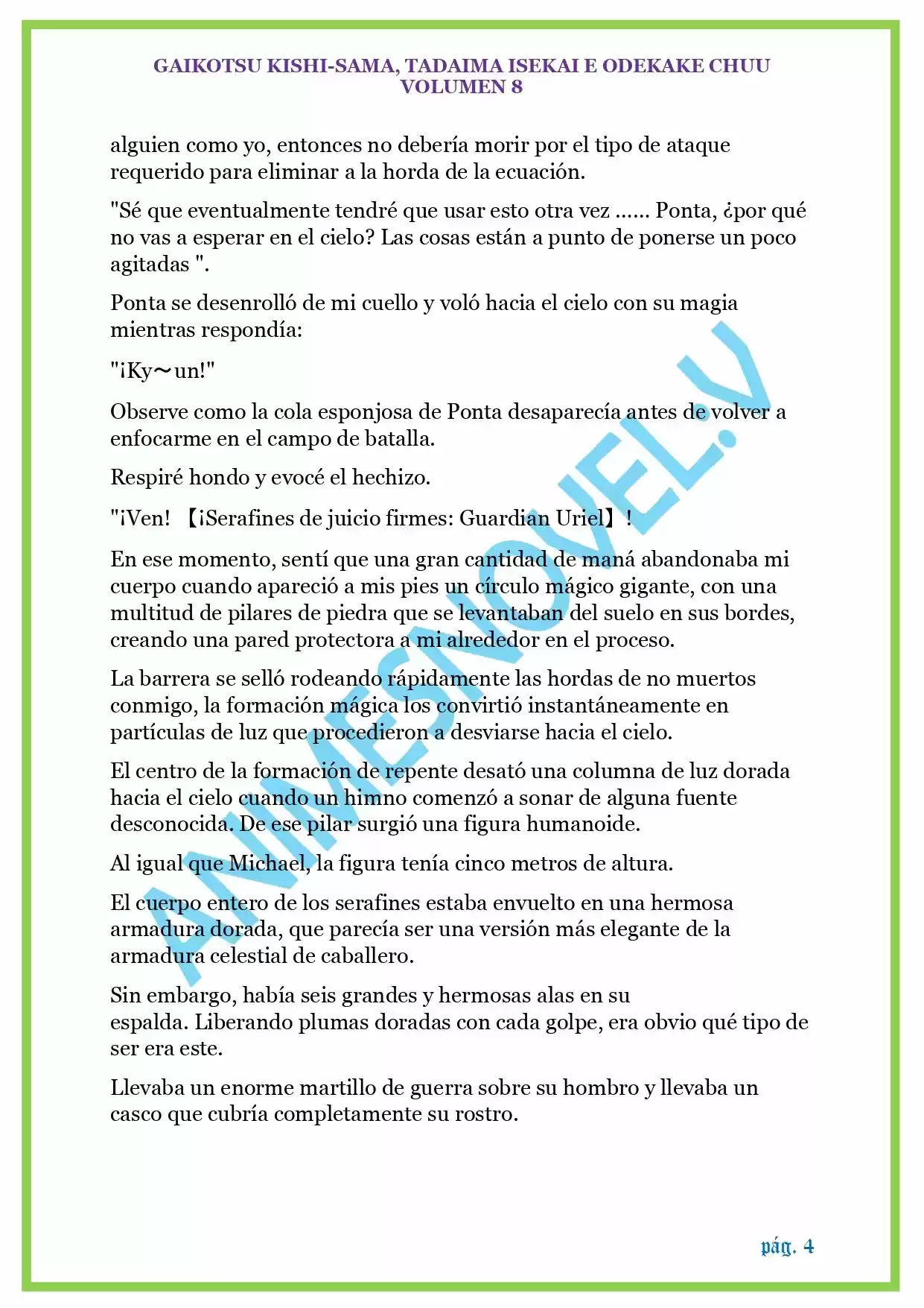 GAIKOTSU KISHI-SAMA (Novela) - Capítulo 190 - Página 4 - LectorTMOo