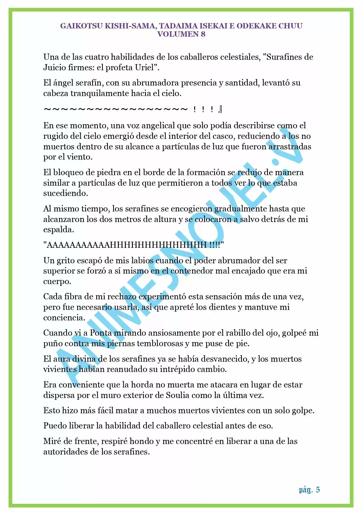GAIKOTSU KISHI-SAMA (Novela) - Capítulo 190 - Página 5 - LectorTMOo