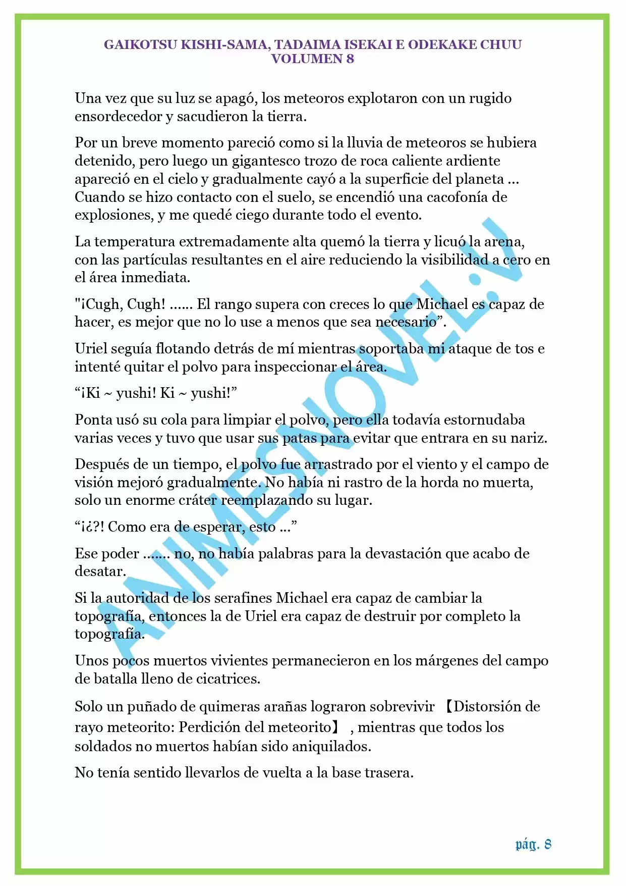 GAIKOTSU KISHI-SAMA (Novela) - Capítulo 190 - Página 8 - LectorTMOo