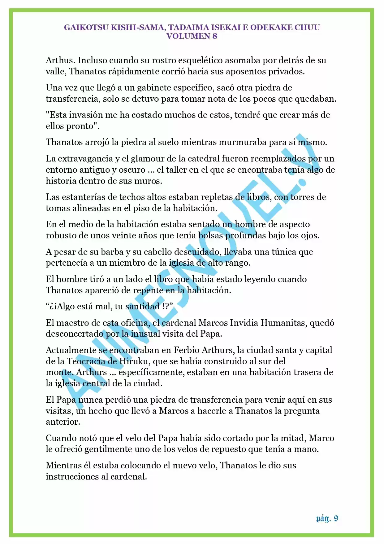 GAIKOTSU KISHI-SAMA (Novela) - Capítulo 191 - Página 9 - LectorTMOo