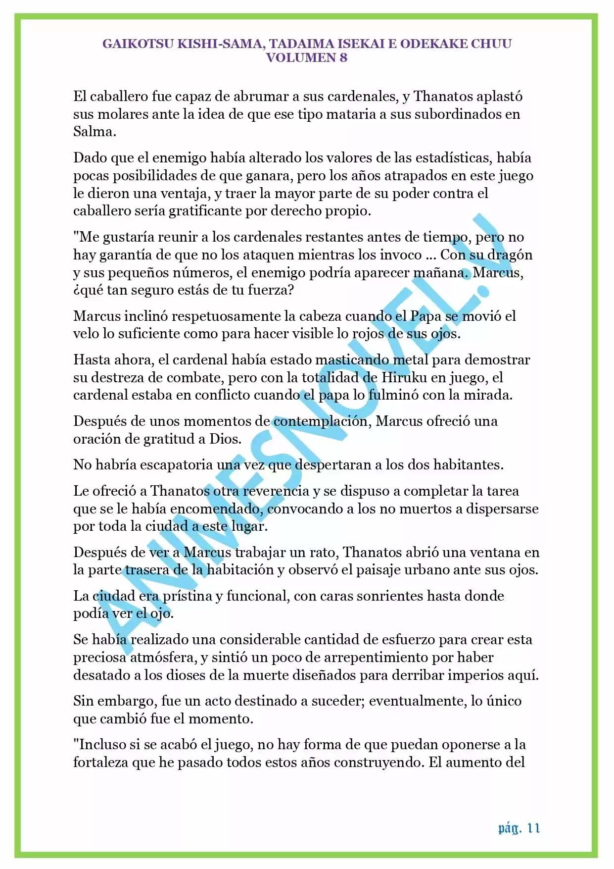GAIKOTSU KISHI-SAMA (Novela) - Capítulo 191 - Página 11 - LectorTMOo