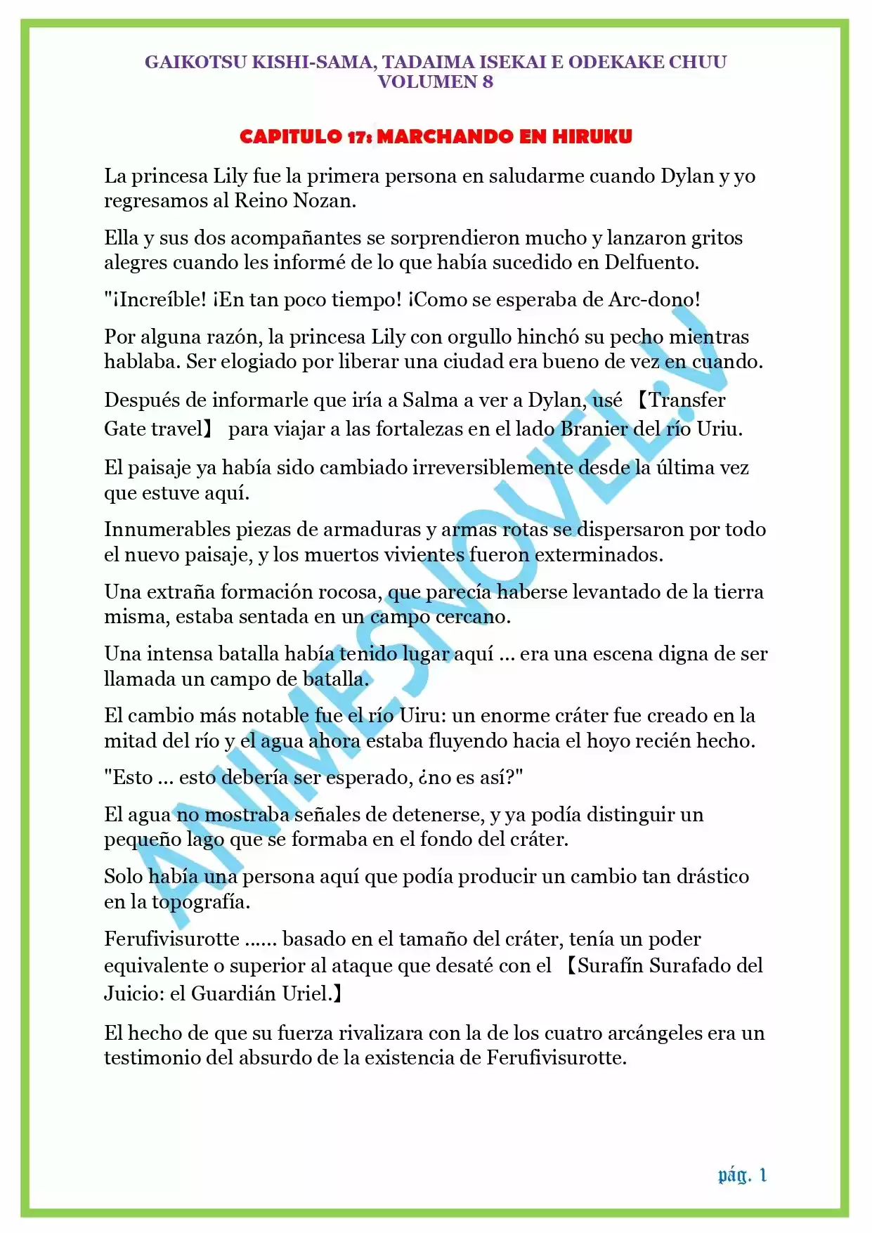 GAIKOTSU KISHI-SAMA (Novela) - Capítulo 192 - Página 1 - LectorTMOo