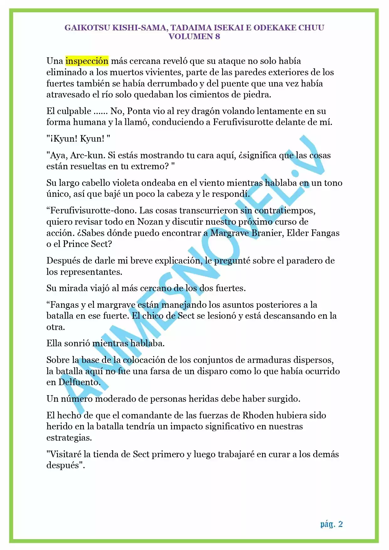 GAIKOTSU KISHI-SAMA (Novela) - Capítulo 192 - Página 2 - LectorTMOo