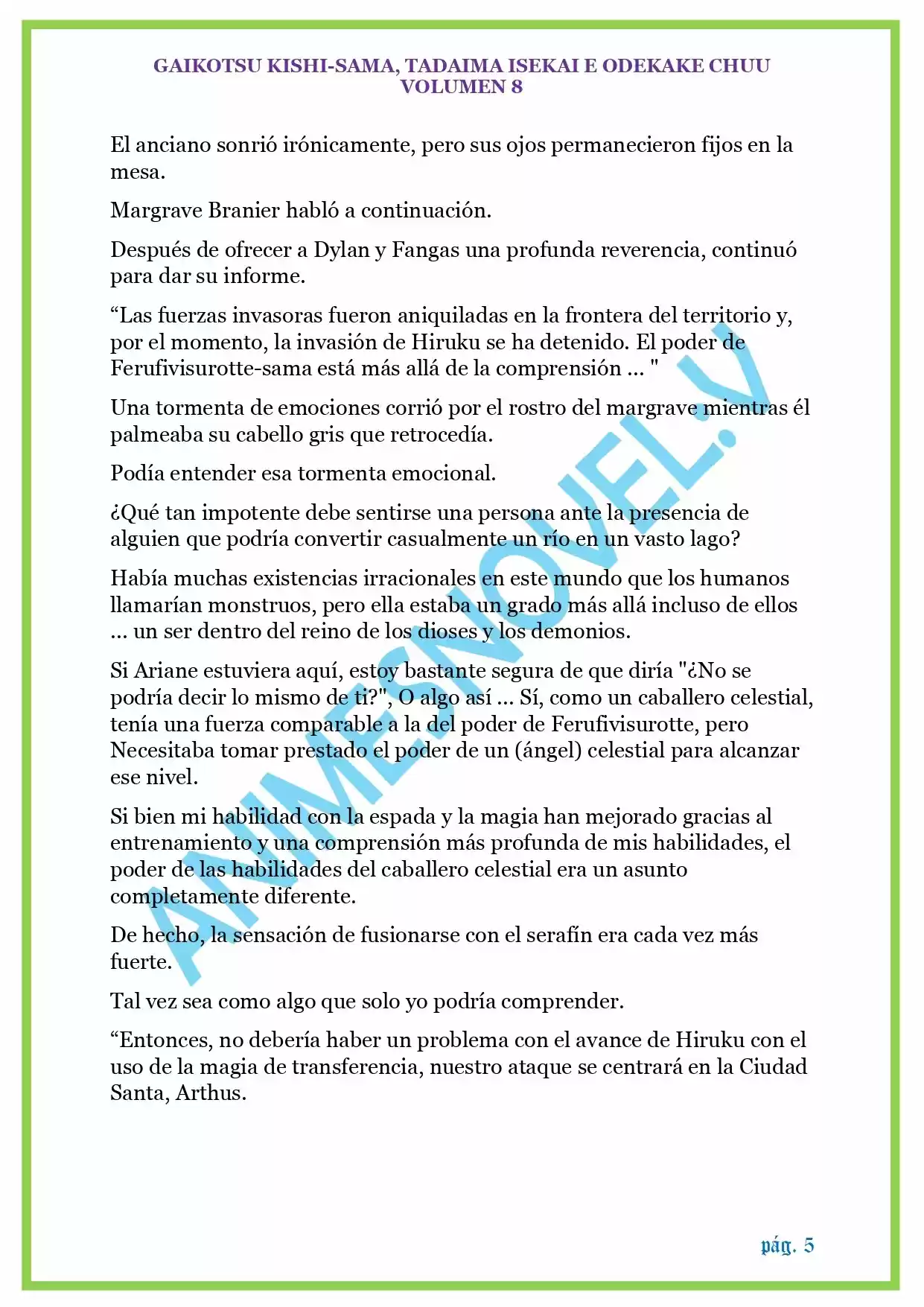 GAIKOTSU KISHI-SAMA (Novela) - Capítulo 192 - Página 5 - LectorTMOo