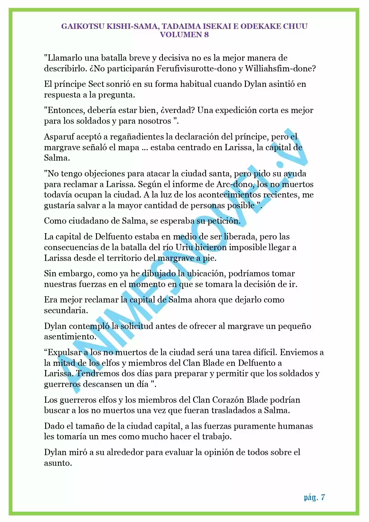 GAIKOTSU KISHI-SAMA (Novela) - Capítulo 192 - Página 7 - LectorTMOo