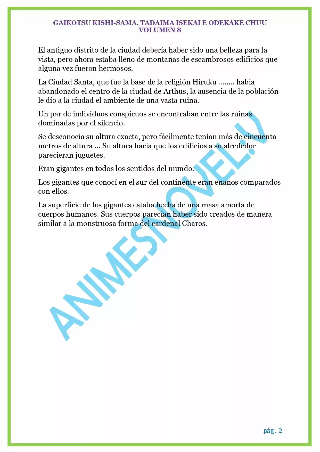 GAIKOTSU KISHI-SAMA (Novela) - Capítulo 193 - Página 2 - LectorTMOo