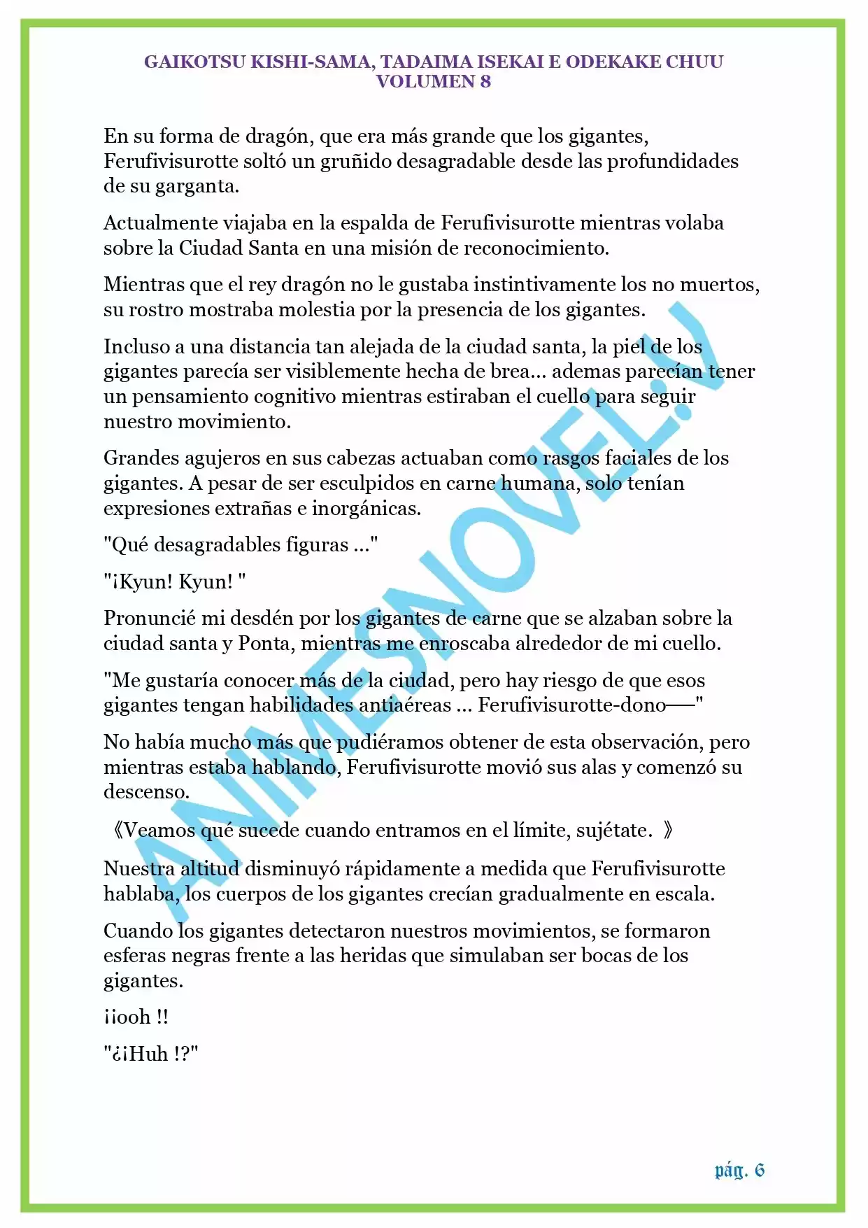 GAIKOTSU KISHI-SAMA (Novela) - Capítulo 193 - Página 6 - LectorTMOo