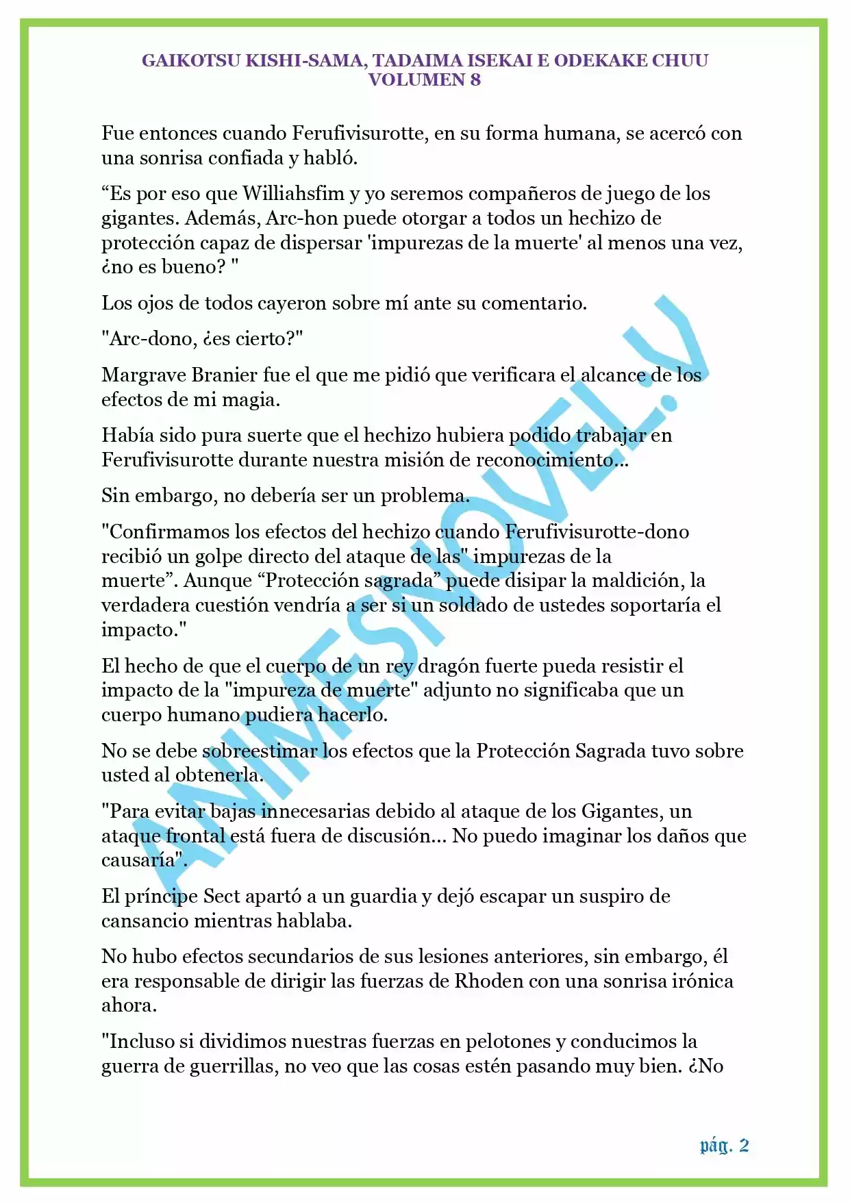 GAIKOTSU KISHI-SAMA (Novela) - Capítulo 194 - Página 2 - LectorTMOo