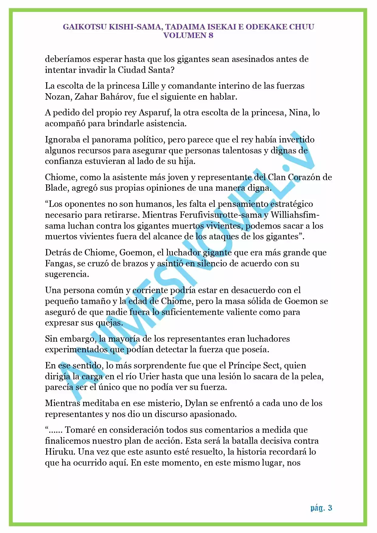GAIKOTSU KISHI-SAMA (Novela) - Capítulo 194 - Página 3 - LectorTMOo