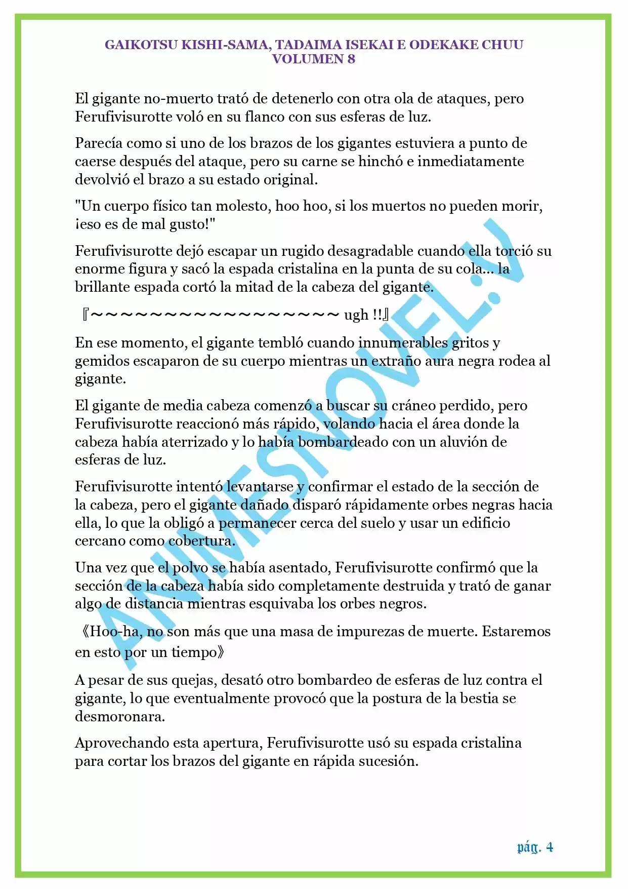 GAIKOTSU KISHI-SAMA (Novela) - Capítulo 195 - Página 4 - LectorTMOo