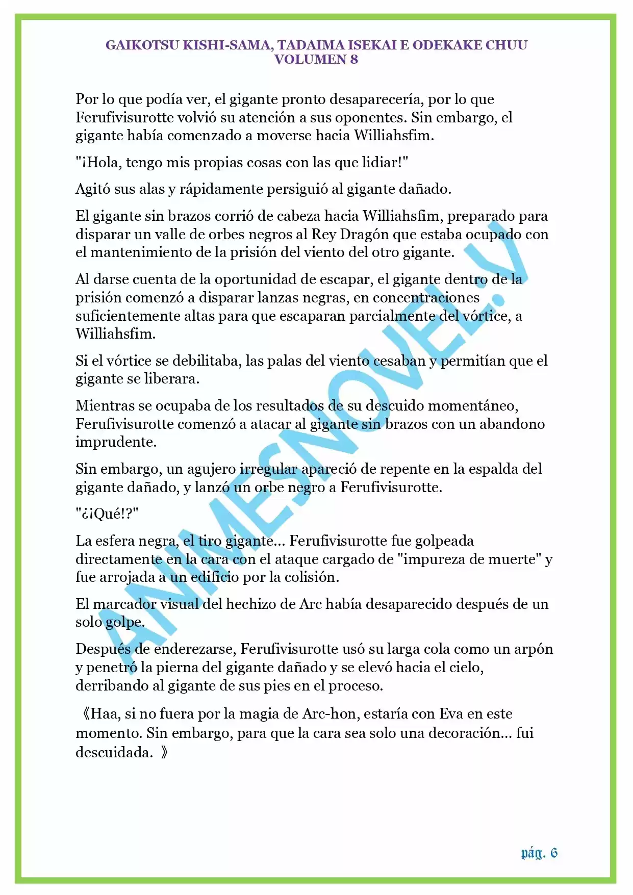 GAIKOTSU KISHI-SAMA (Novela) - Capítulo 195 - Página 6 - LectorTMOo