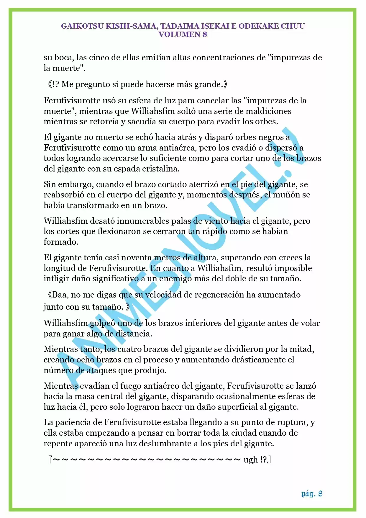 GAIKOTSU KISHI-SAMA (Novela) - Capítulo 195 - Página 8 - LectorTMOo