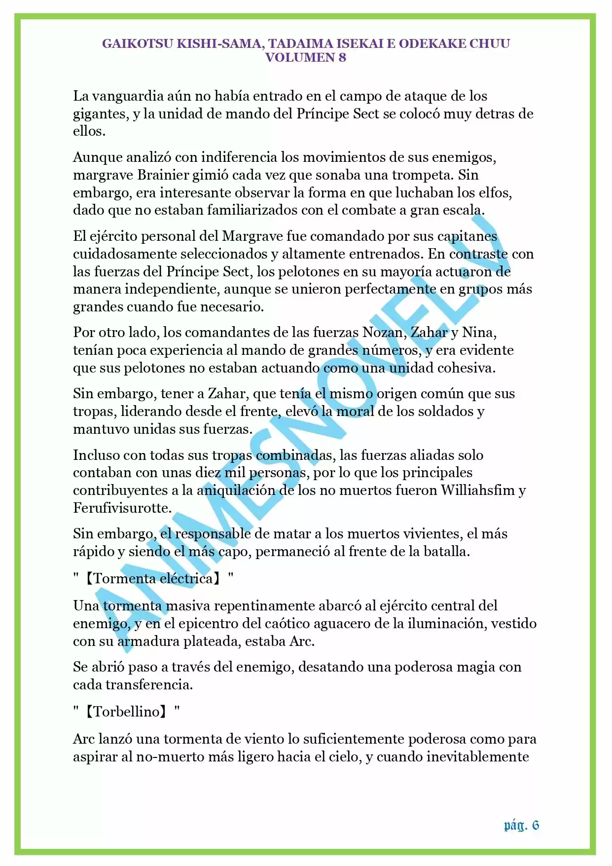 GAIKOTSU KISHI-SAMA (Novela) - Capítulo 196 - Página 6 - LectorTMOo