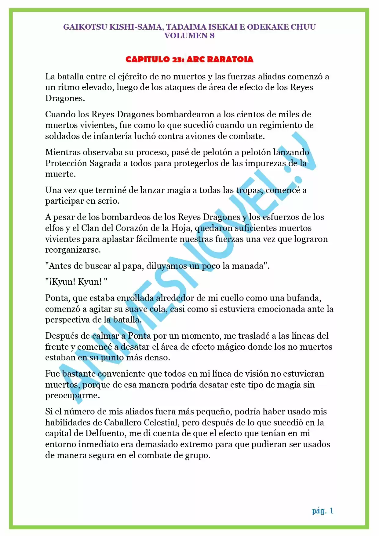 GAIKOTSU KISHI-SAMA (Novela) - Capítulo 198 - Página 1 - LectorTMOo