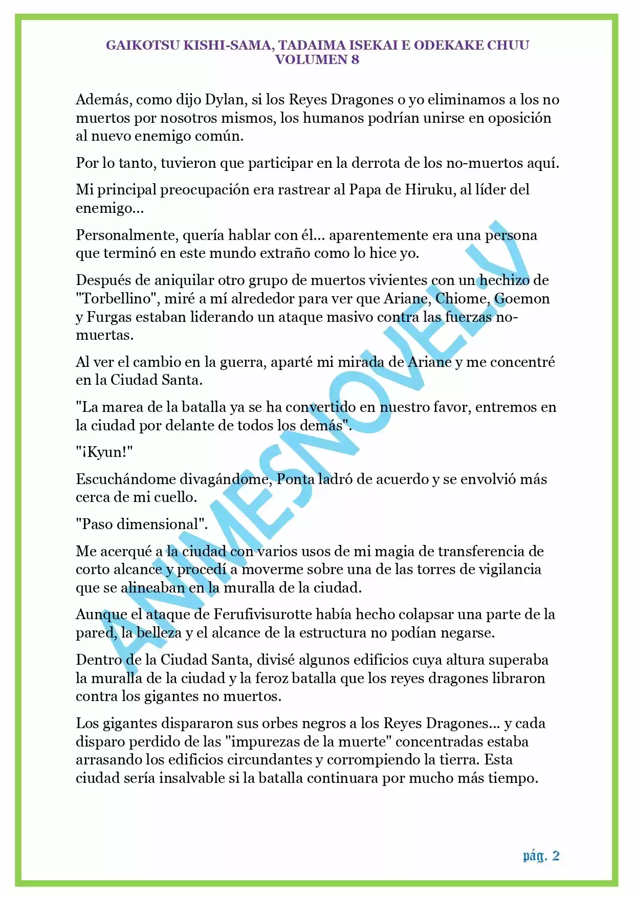 GAIKOTSU KISHI-SAMA (Novela) - Capítulo 198 - Página 2 - LectorTMOo