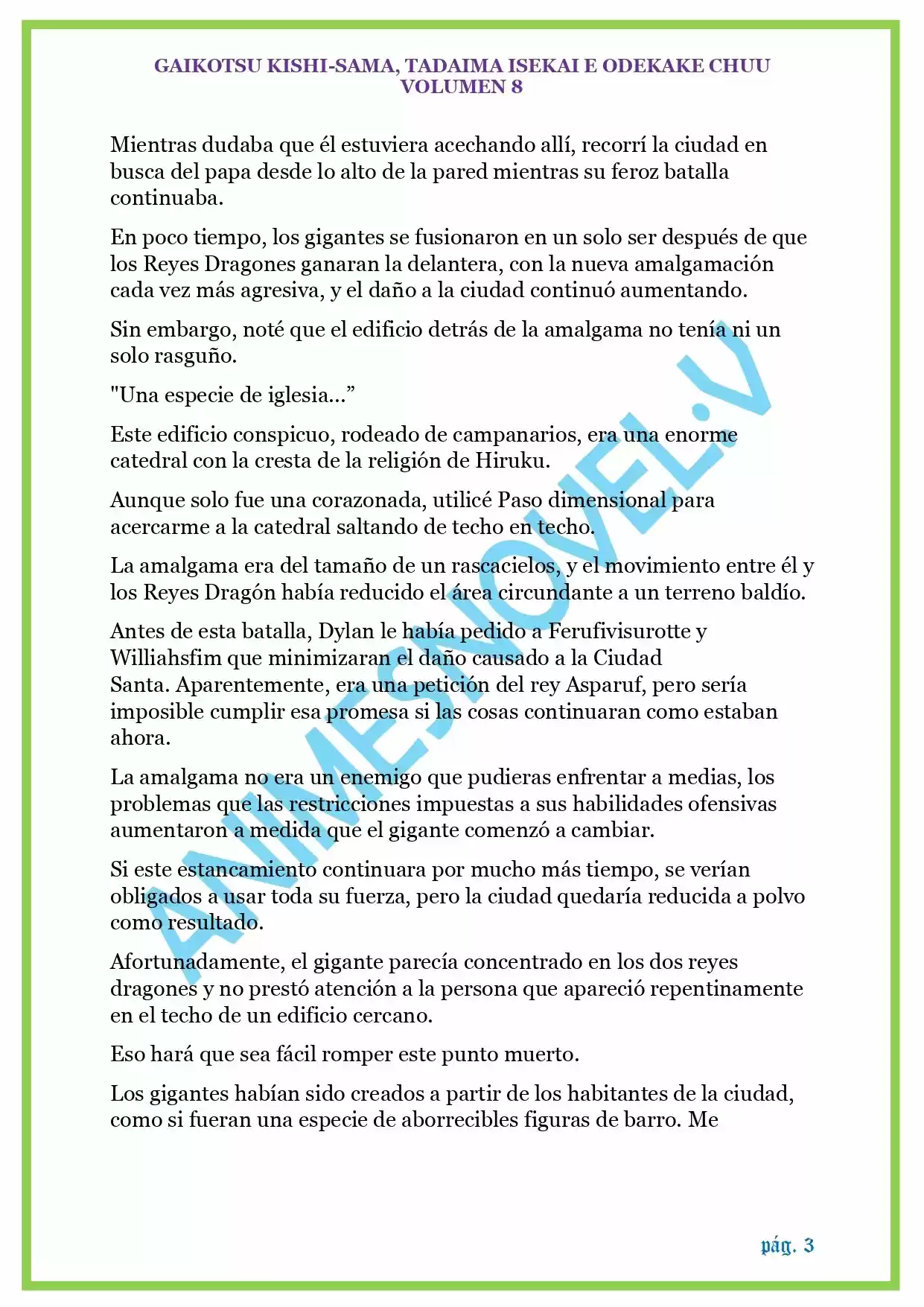 GAIKOTSU KISHI-SAMA (Novela) - Capítulo 198 - Página 3 - LectorTMOo