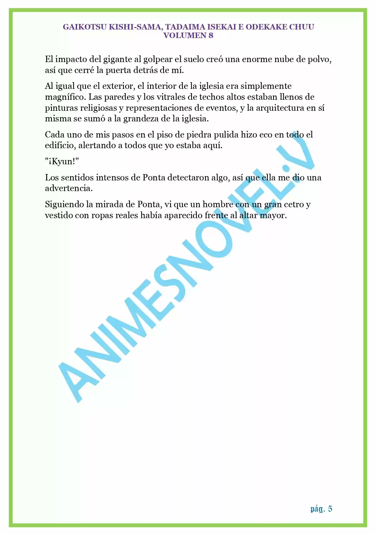 GAIKOTSU KISHI-SAMA (Novela) - Capítulo 198 - Página 5 - LectorTMOo