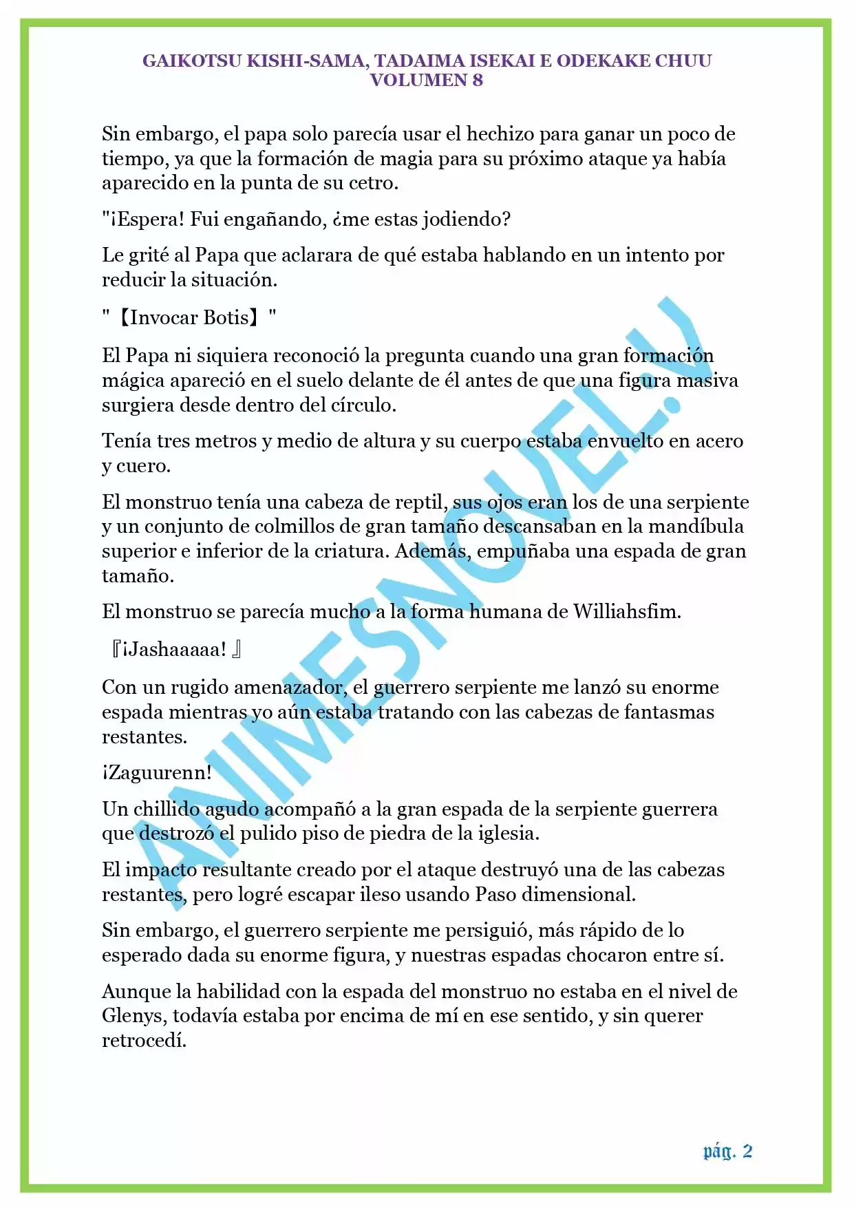 GAIKOTSU KISHI-SAMA (Novela) - Capítulo 199 - Página 2 - LectorTMOo