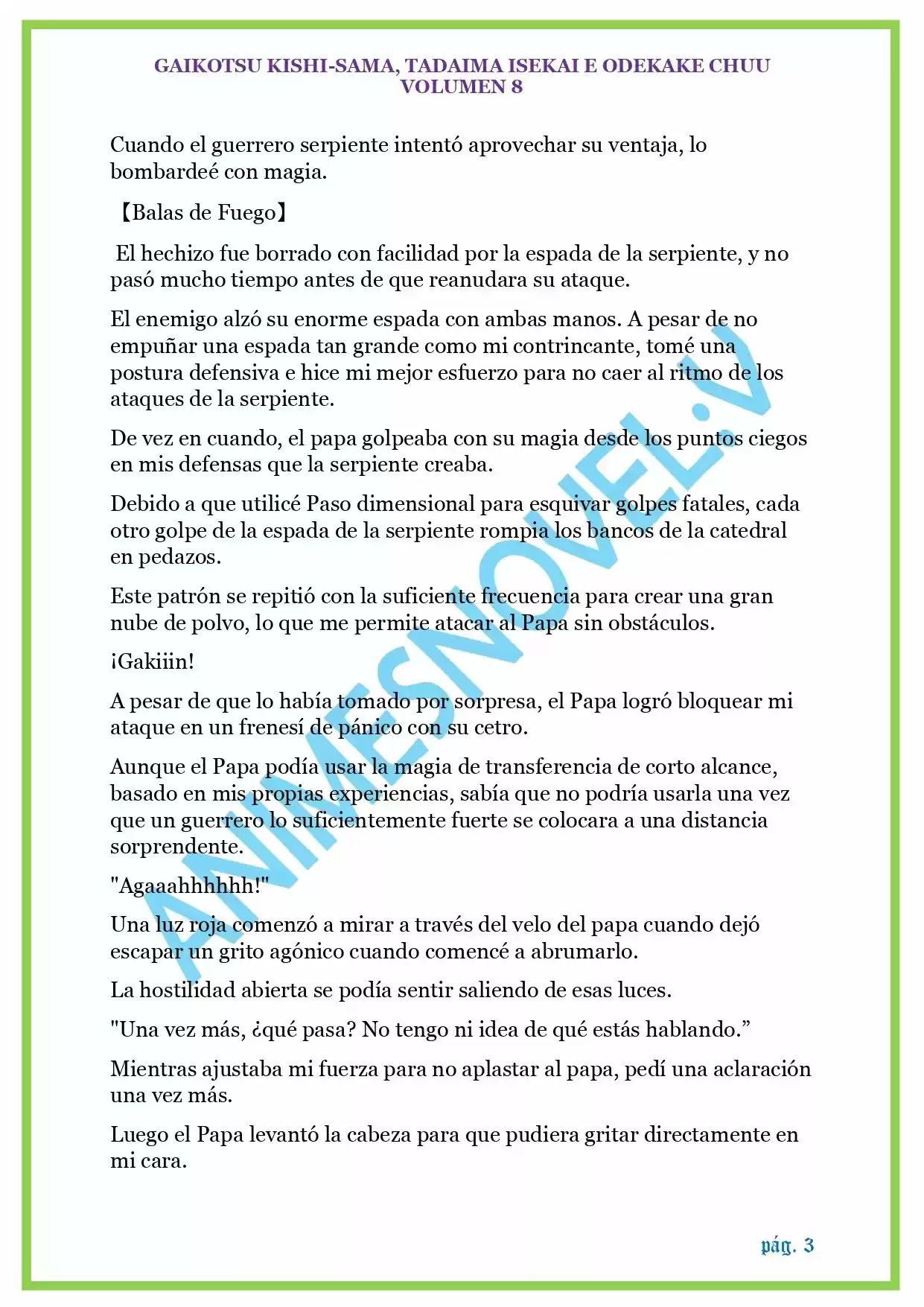 GAIKOTSU KISHI-SAMA (Novela) - Capítulo 199 - Página 3 - LectorTMOo