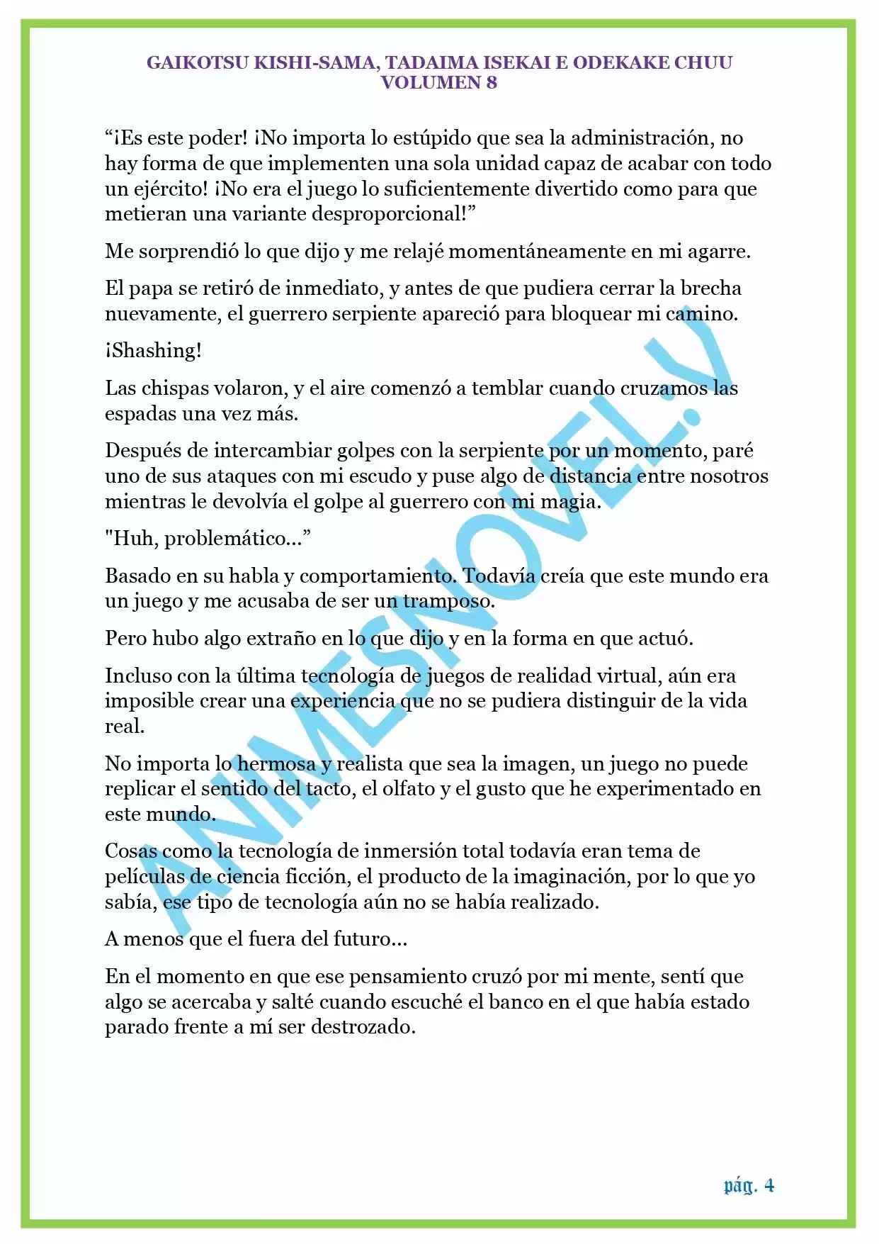 GAIKOTSU KISHI-SAMA (Novela) - Capítulo 199 - Página 4 - LectorTMOo