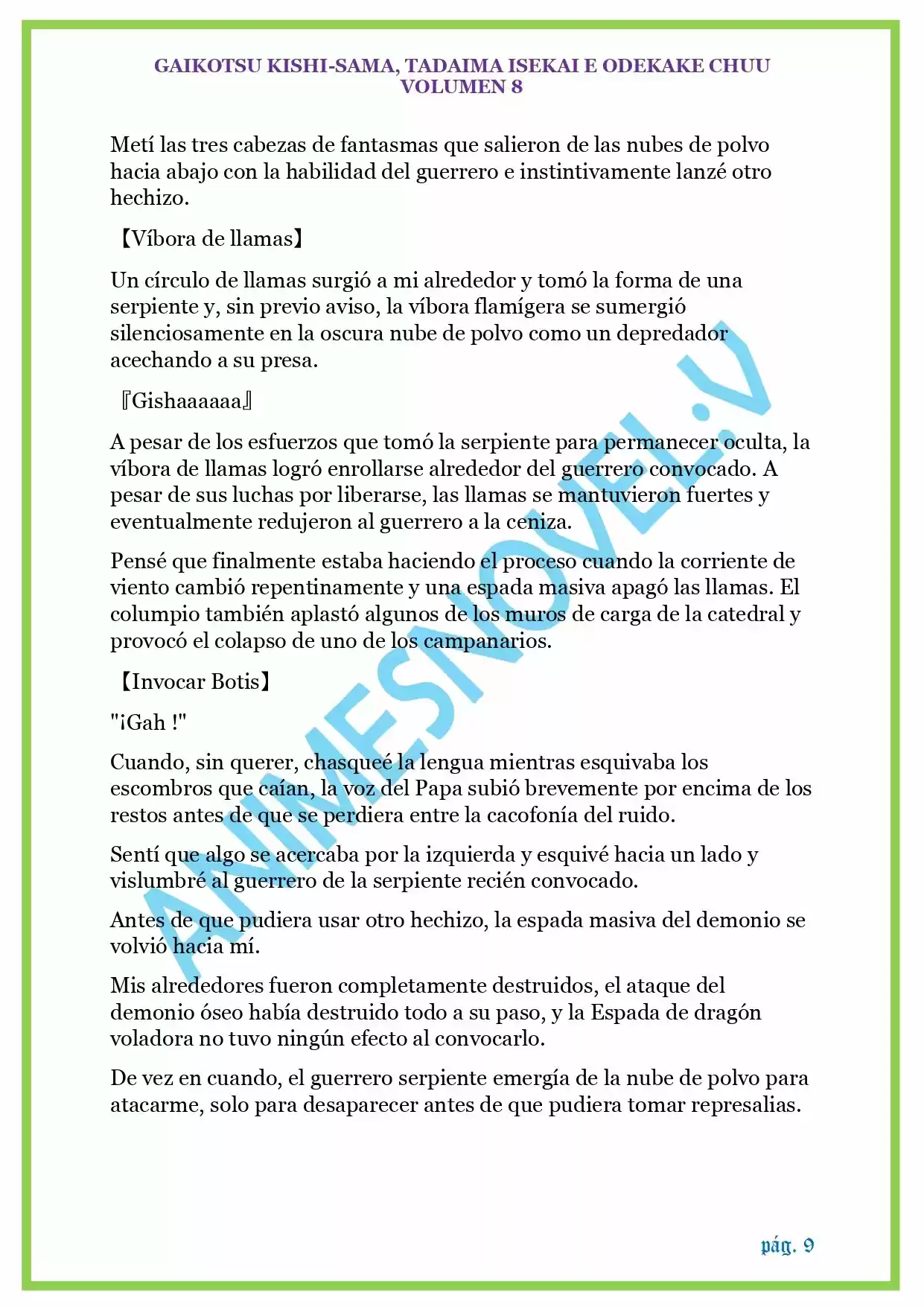 GAIKOTSU KISHI-SAMA (Novela) - Capítulo 199 - Página 9 - LectorTMOo