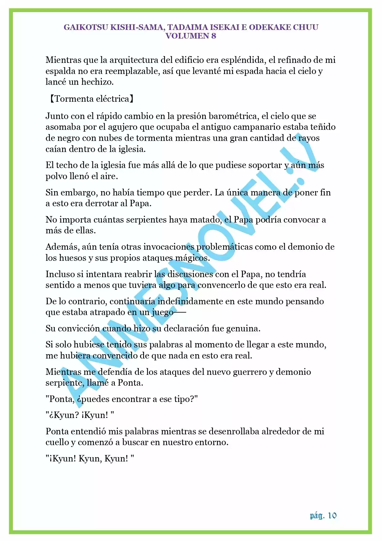 GAIKOTSU KISHI-SAMA (Novela) - Capítulo 199 - Página 10 - LectorTMOo