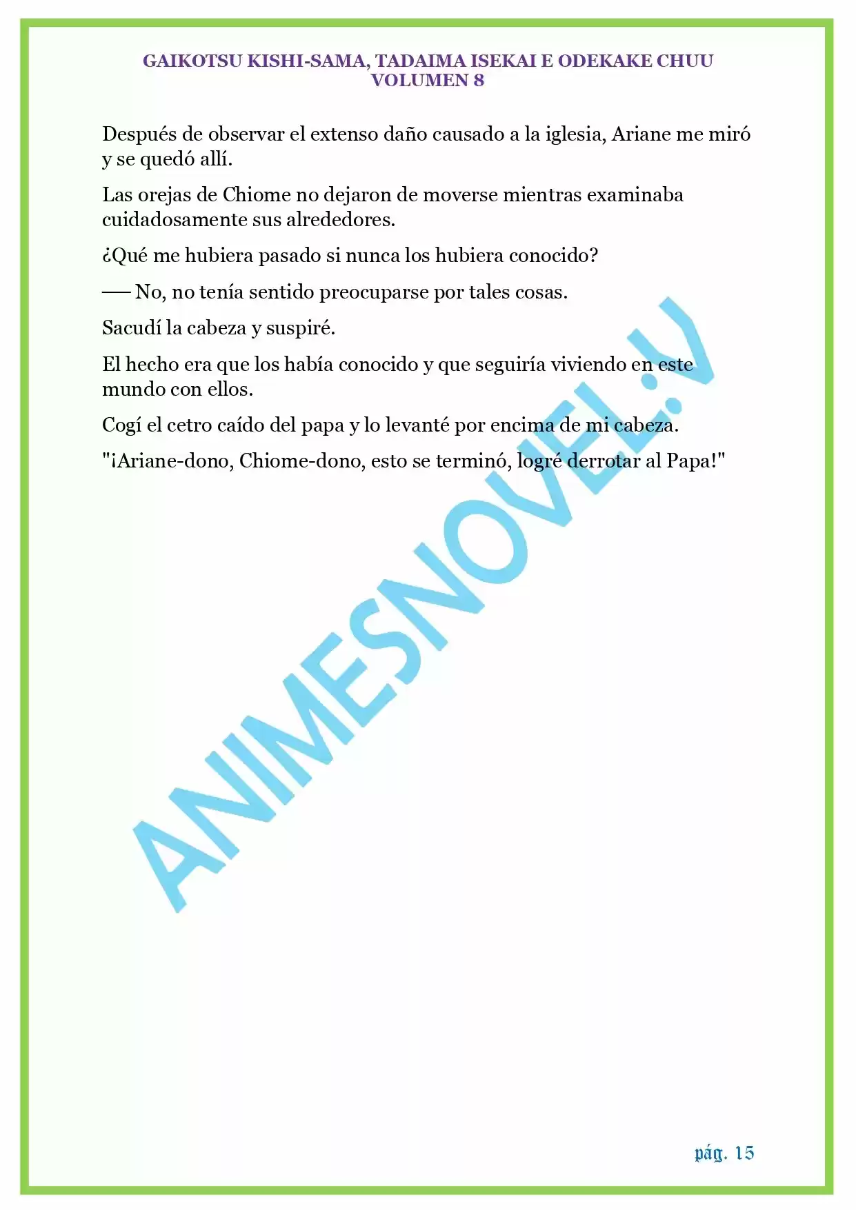 GAIKOTSU KISHI-SAMA (Novela) - Capítulo 199 - Página 15 - LectorTMOo