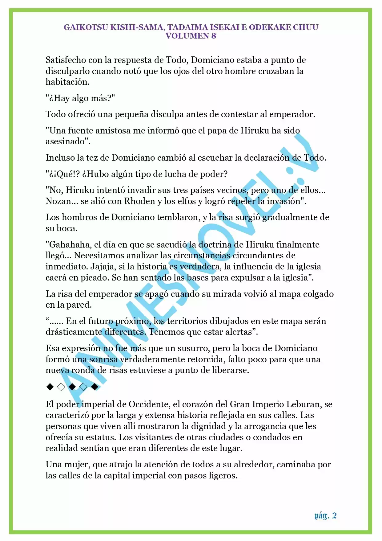 GAIKOTSU KISHI-SAMA (Novela) - Capítulo 200 - Página 2 - LectorTMOo