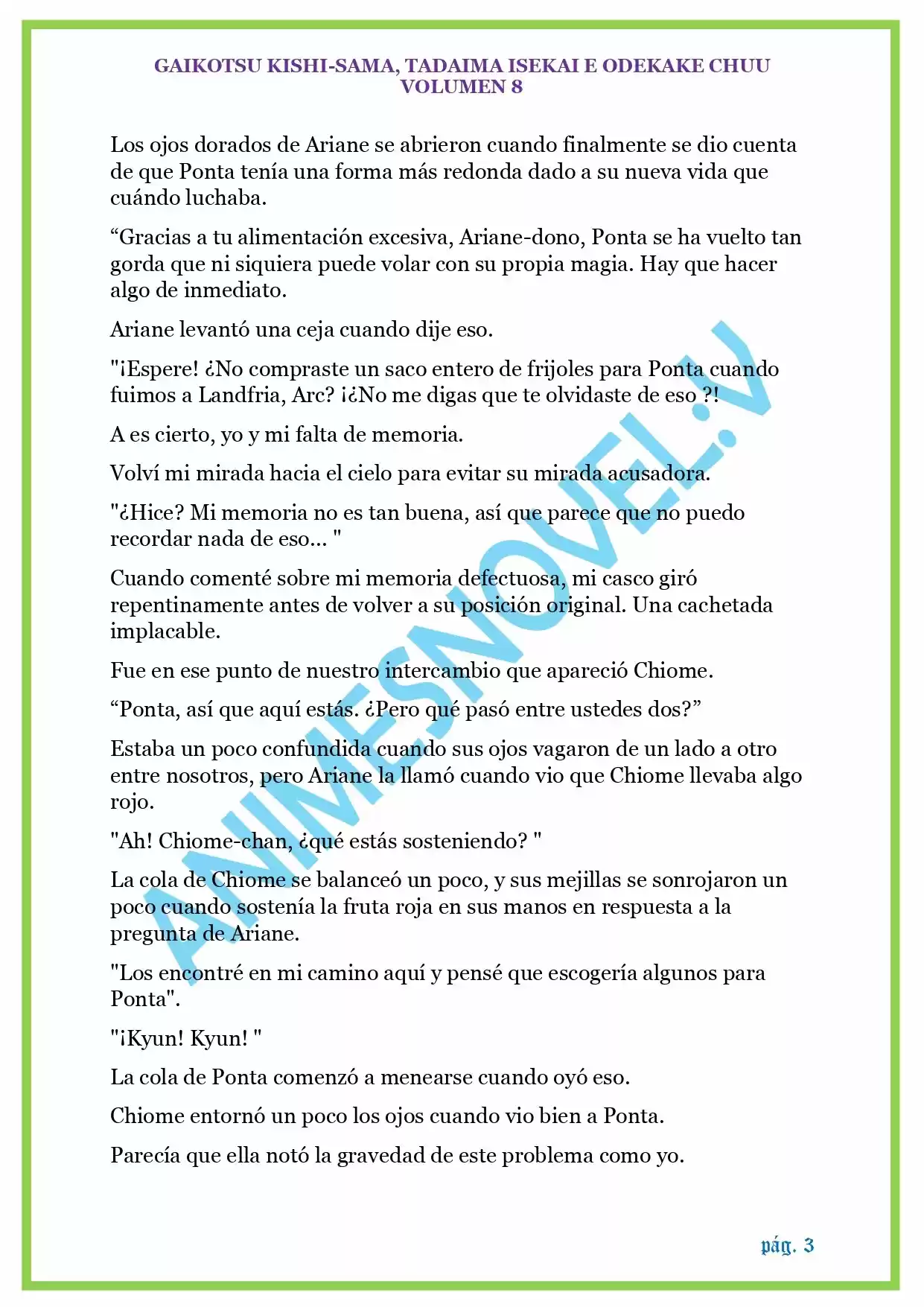 GAIKOTSU KISHI-SAMA (Novela) - Capítulo 201 - Página 3 - LectorTMOo
