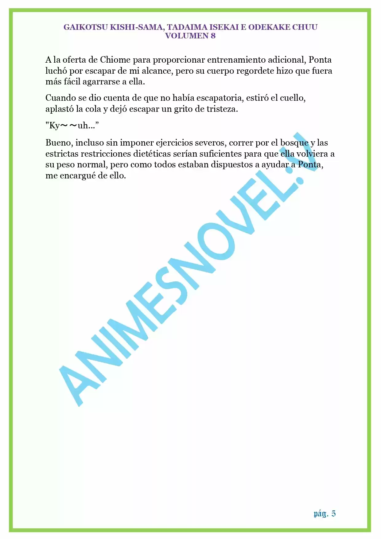 GAIKOTSU KISHI-SAMA (Novela) - Capítulo 201 - Página 5 - LectorTMOo