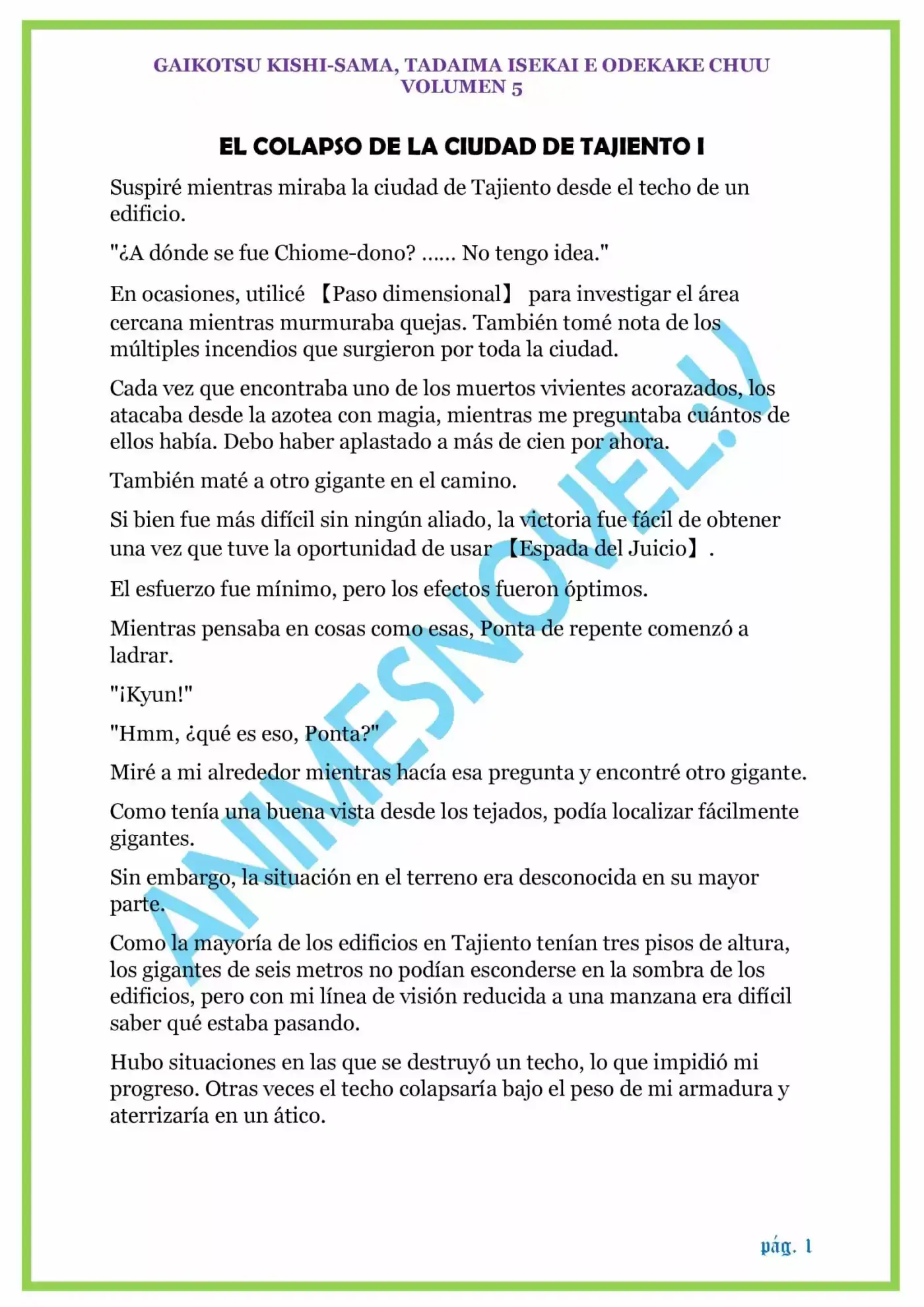 GAIKOTSU KISHI-SAMA (volumen 5) (Novela) - Capítulo 123 - Página 1 - LectorTMOo