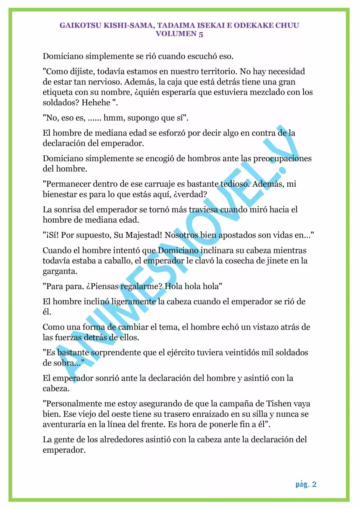 GAIKOTSU KISHI-SAMA (volumen 5) (Novela) - Capítulo 125 - Página 2 - LectorTMOo