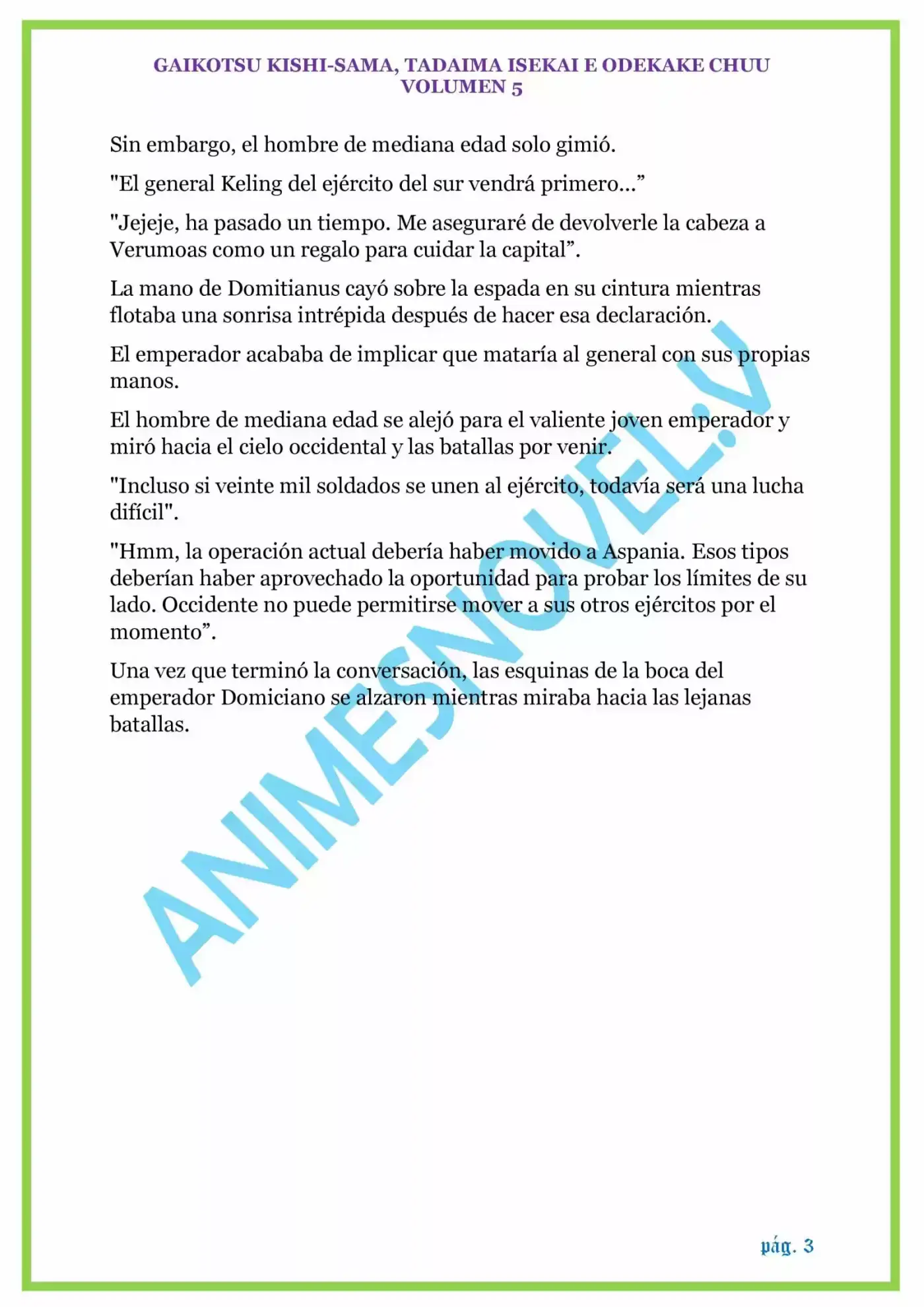 GAIKOTSU KISHI-SAMA (volumen 5) (Novela) - Capítulo 125 - Página 3 - LectorTMOo