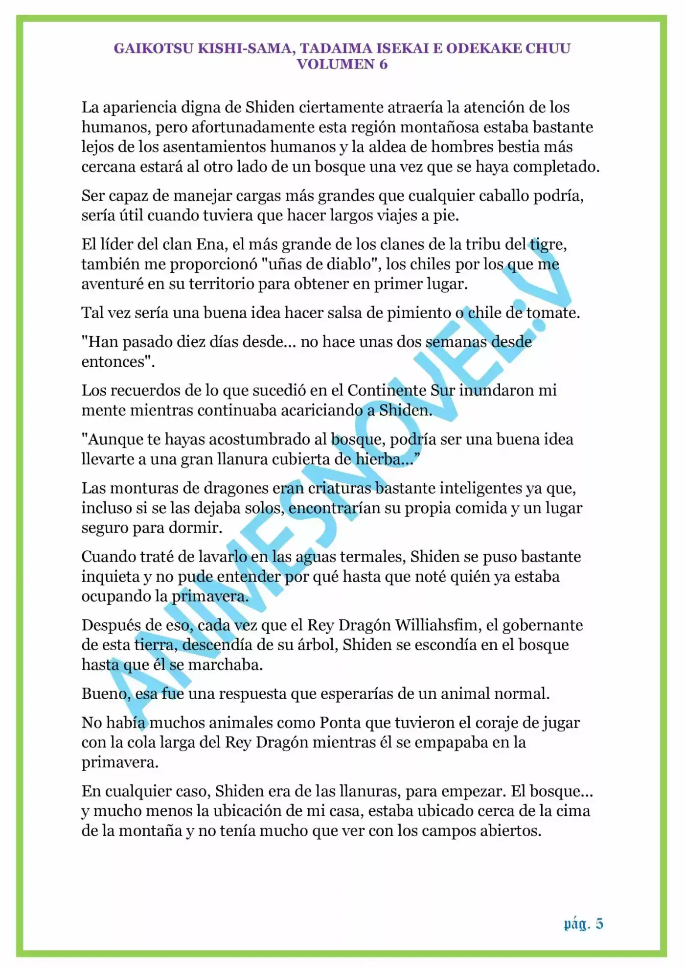 GAIKOTSU KISHI-SAMA (volumen 5) (Novela) - Capítulo 127 - Página 5 - LectorTMOo