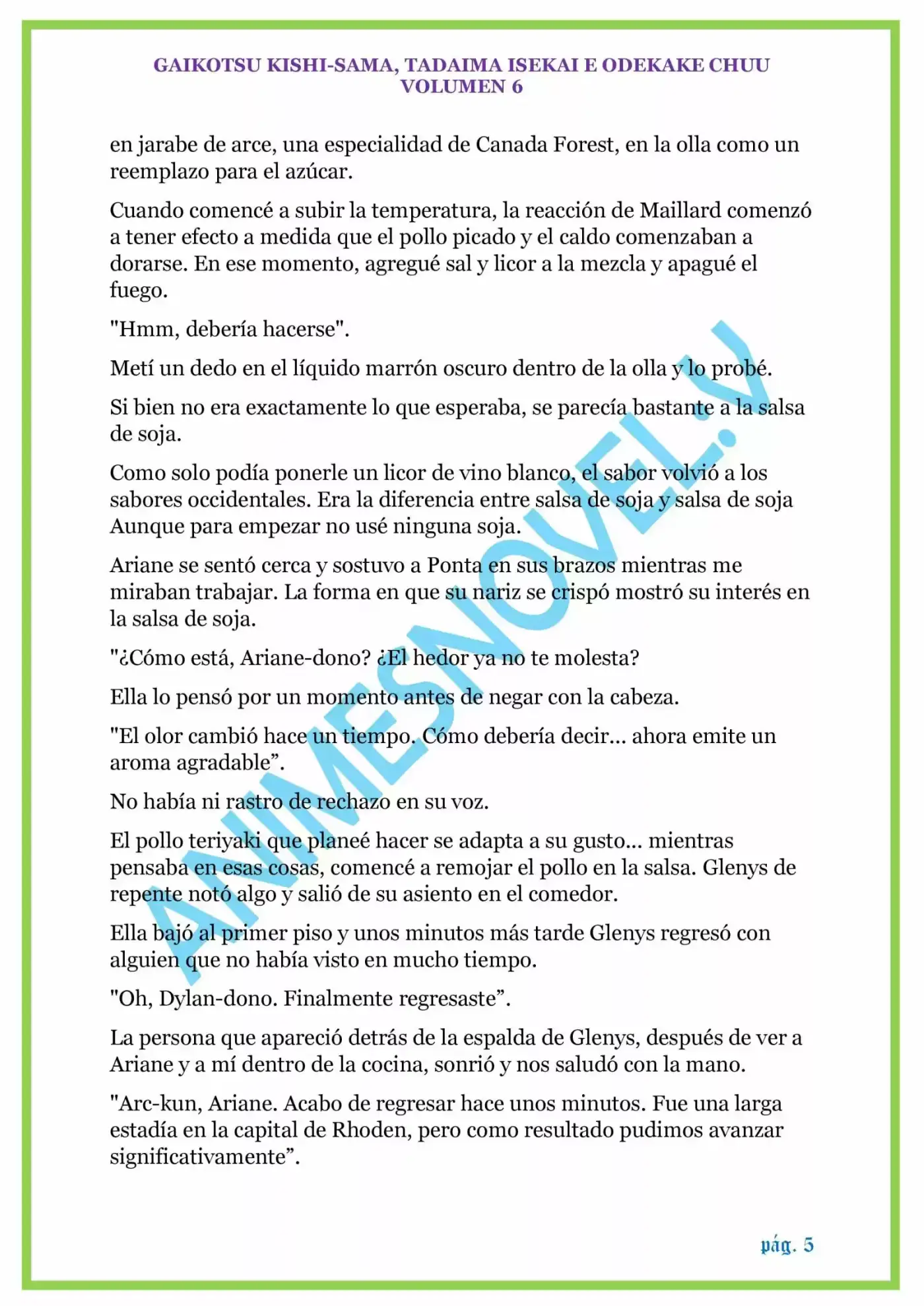 GAIKOTSU KISHI-SAMA (volumen 5) (Novela) - Capítulo 128 - Página 5 - LectorTMOo